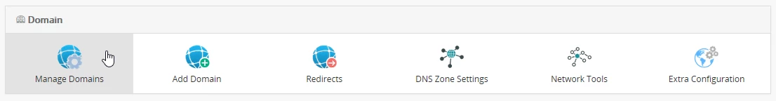 Správa domén panel webuzo
