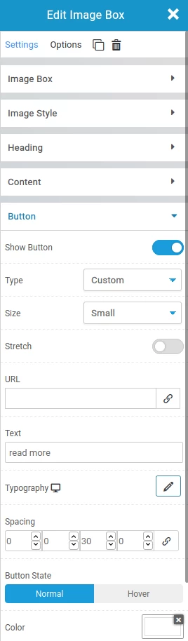 Meniul de customizare
