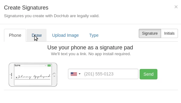 Vytváření podpisu smlouvy Hostico