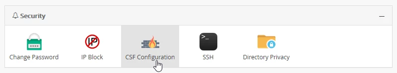 Sekce Webuzo Bezpečnost