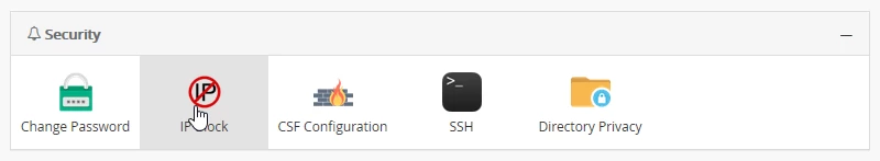 Webuzo IP Blokování