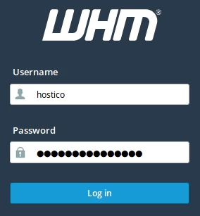 Panou de control WHM