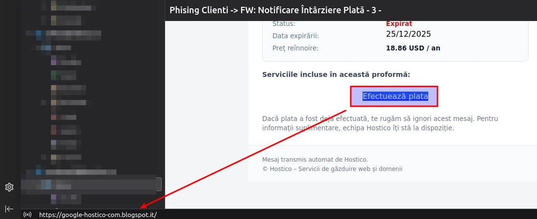 Kontrola spamového odkazu